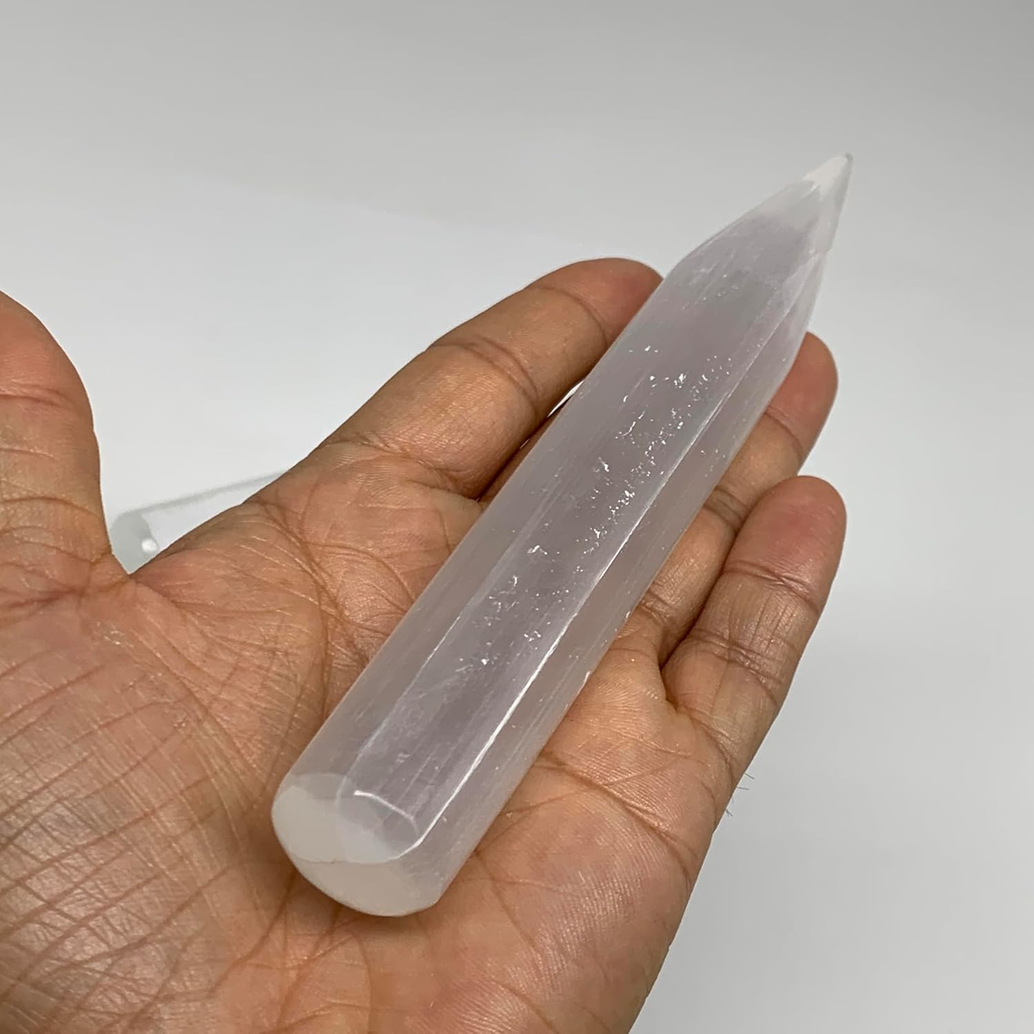 Selenite Crystal Wand for Meditation and Energy Healing