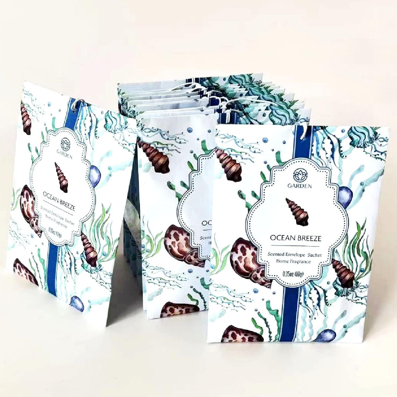 Ocean Breeze Scented Sachets 12 Pack Long Lasting