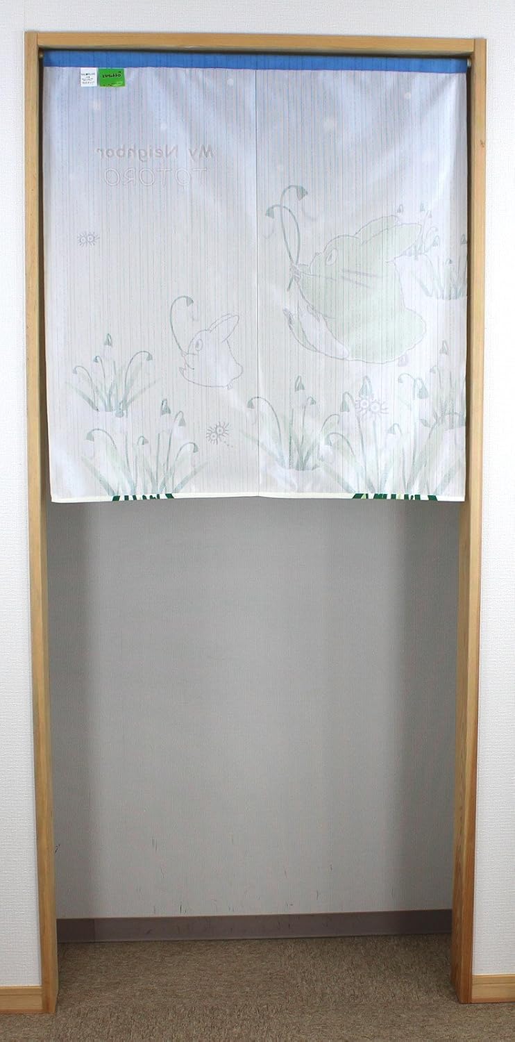 Japanese Noren Curtain Totoro Studio Ghibli Snowdrop 85x90cm