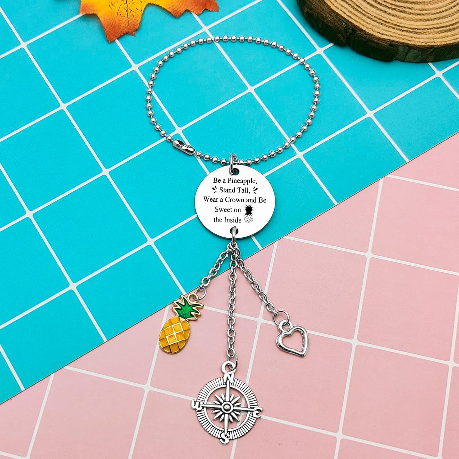 Inspirational Pineapple Car Mirror Pendant