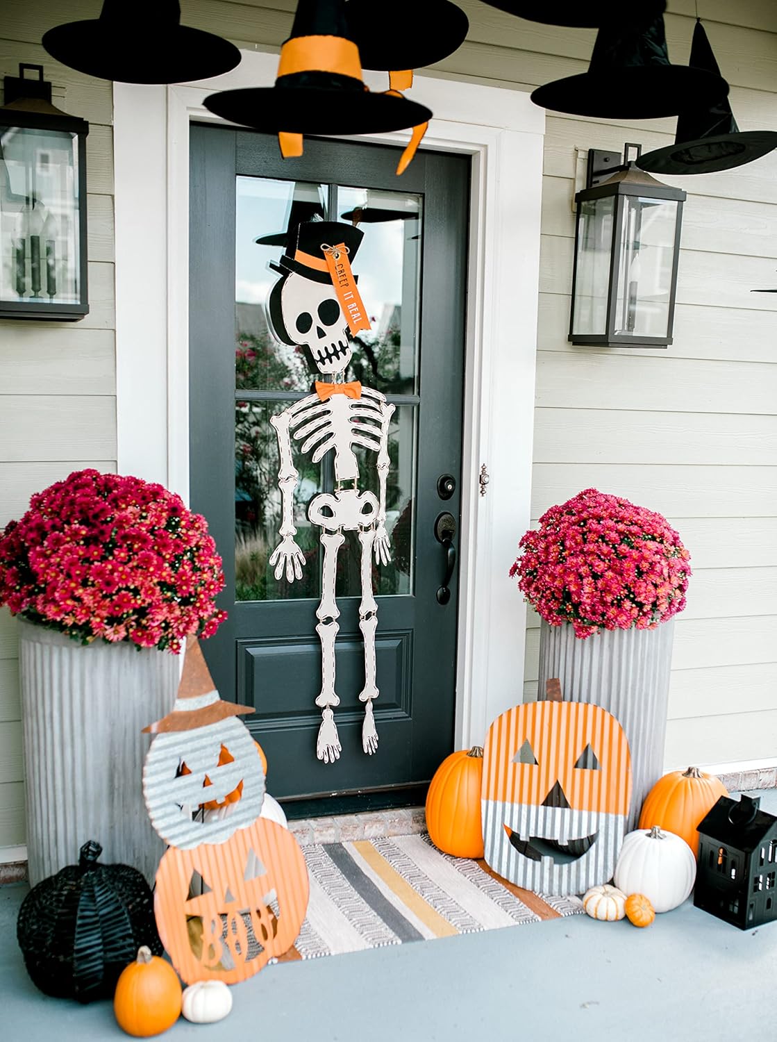 Mud Pie Skeleton Halloween Door Hanger 65 Inches