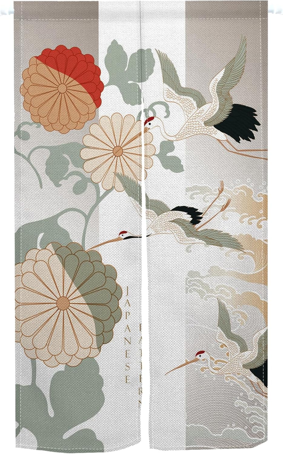 Leowefowa Japanese Noren Door Curtain Panel 1