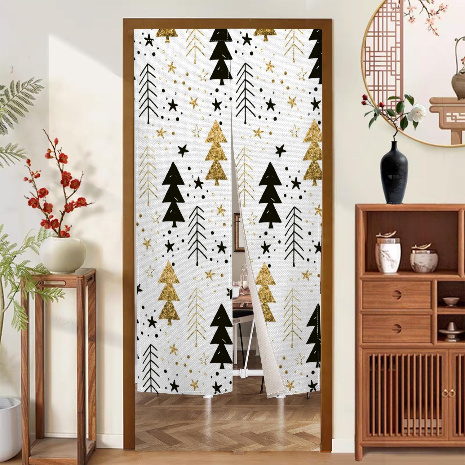 Japanese Noren Door Curtain 34x60 Inches Cotton Linen