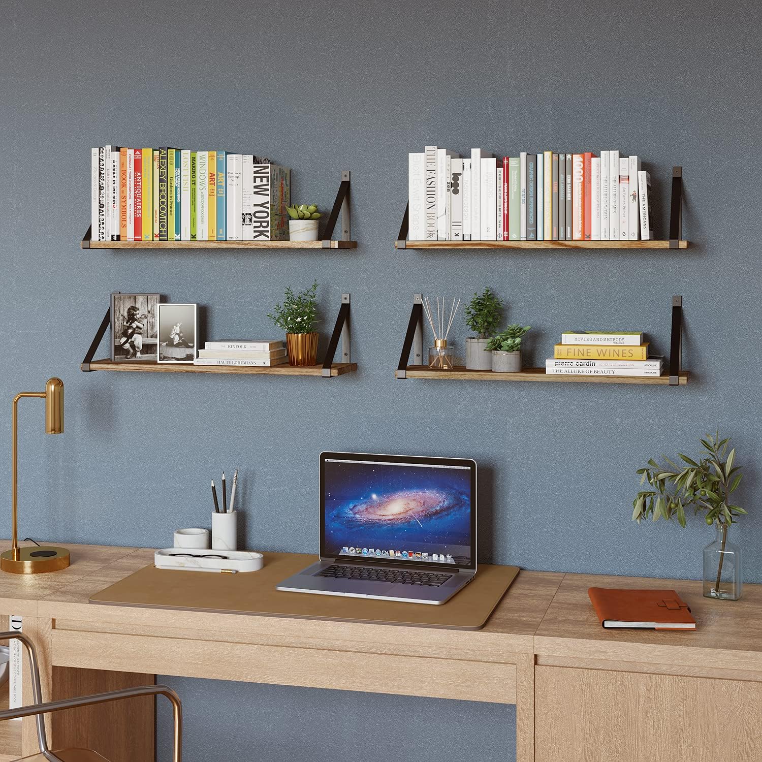 Wallniture Bora Floating Shelves 24x6 Set of 4