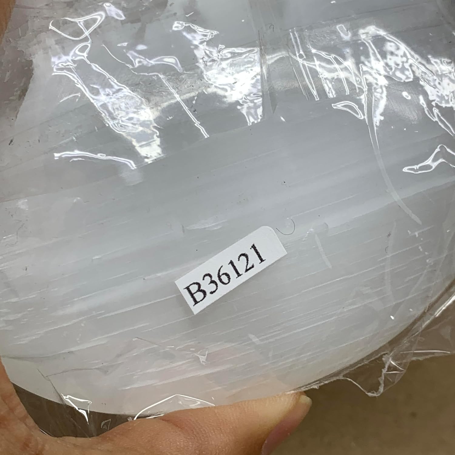 Large Untreated Selenite Crystal Palmstone Collectible
