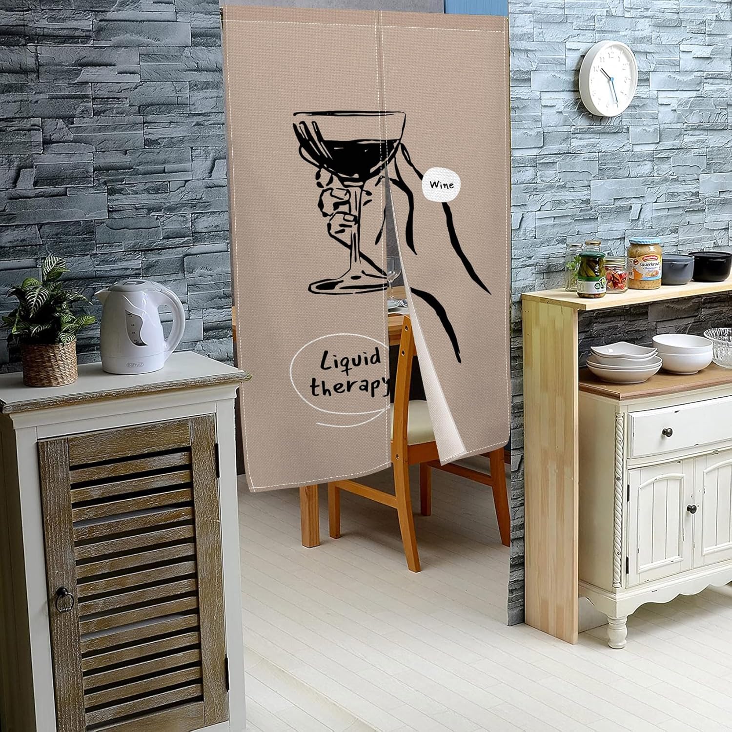 Leowefowa Japanese Noren Door Curtain 34x60