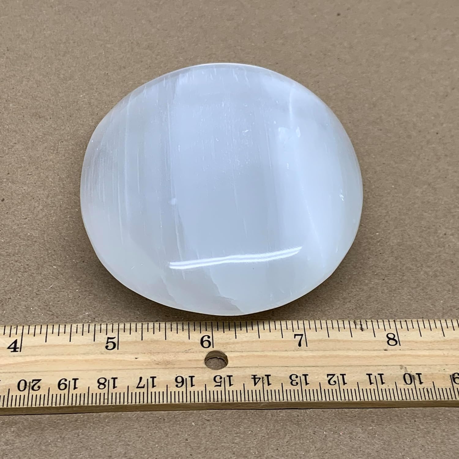 Large Untreated Selenite Crystal Palmstone Collectible