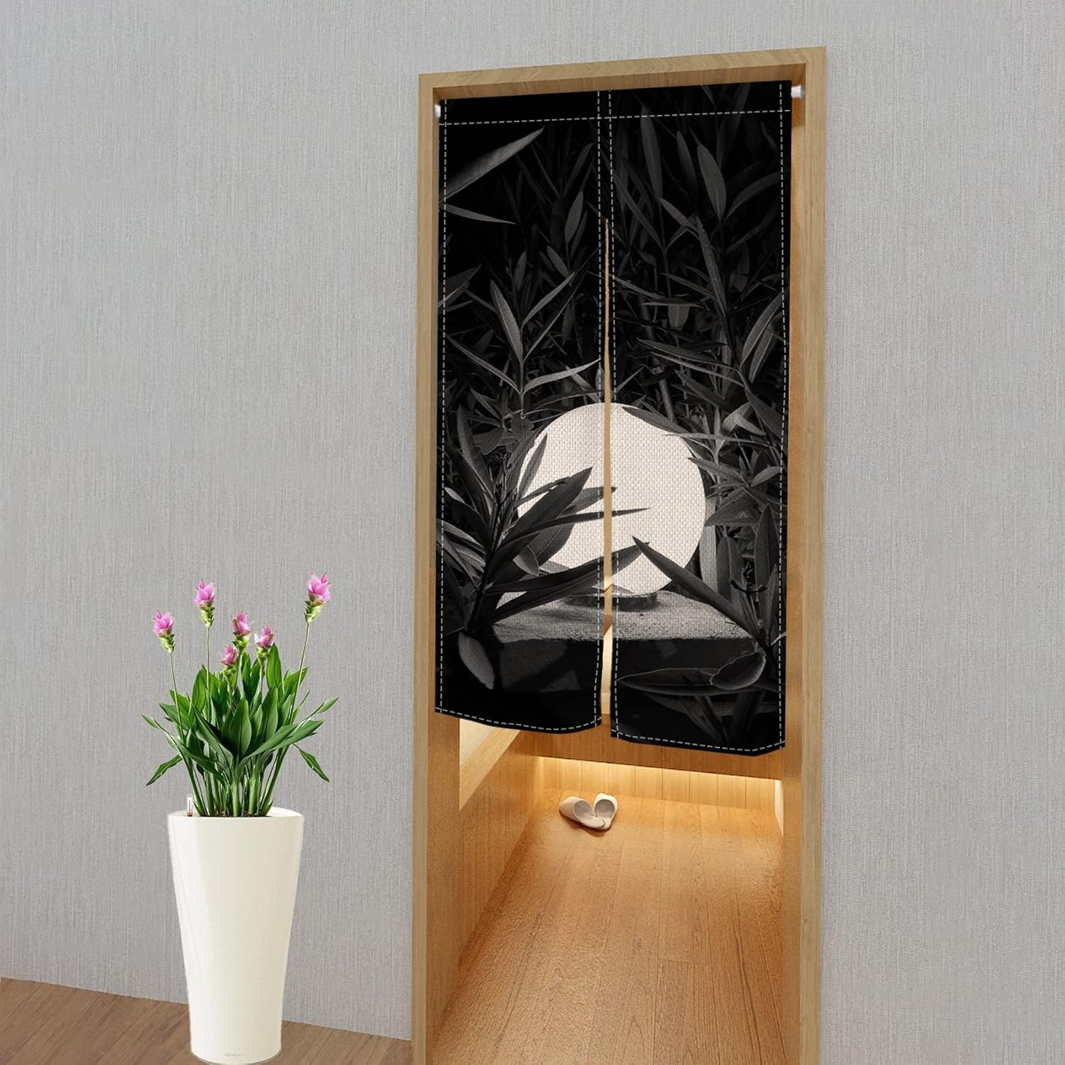 Leowefowa Japanese Noren Curtain Panel 335 x 472