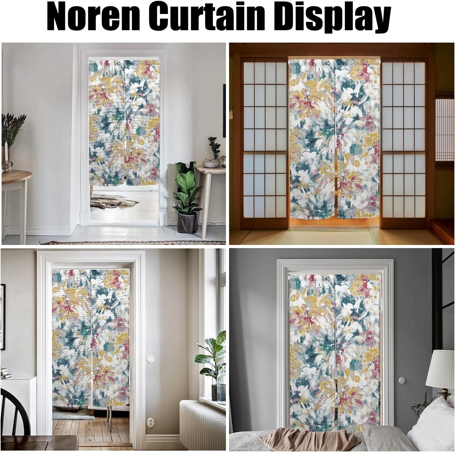 Japanese Noren Door Curtain 34x60 Inches