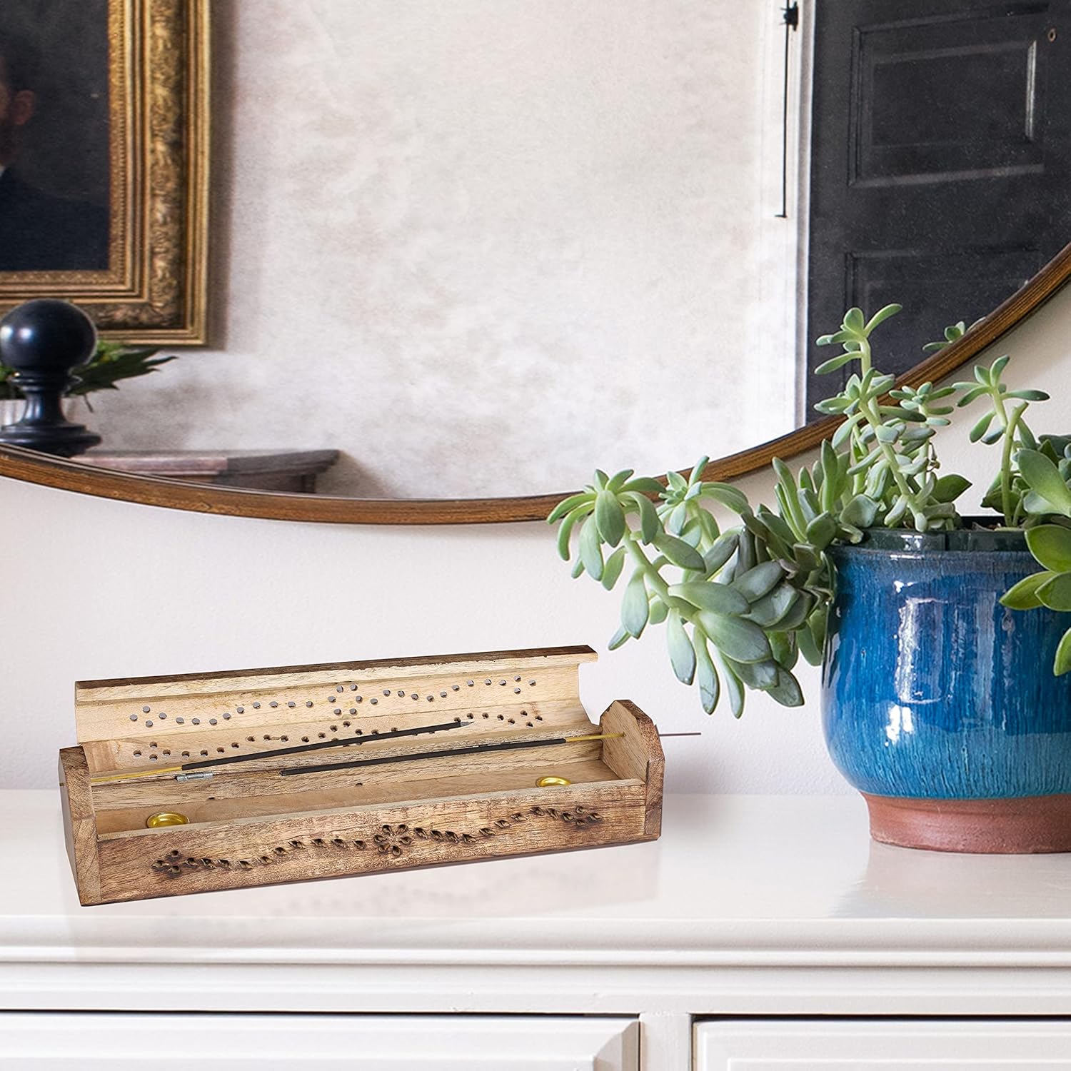 Light Pro 12 Inch Antique Natural Incense Holder