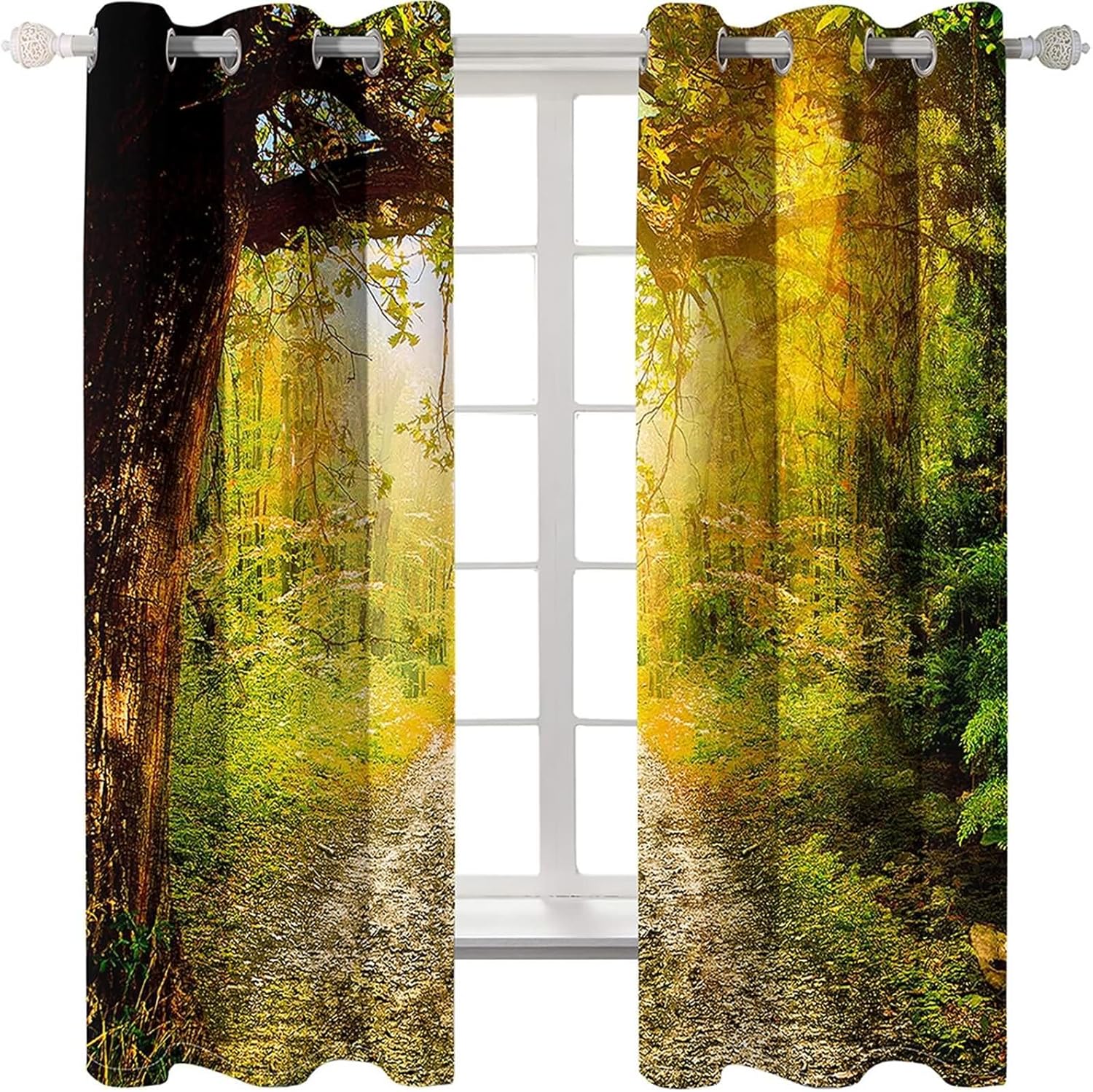 Homxi Blackout Curtains 2 Panels 84x90 Inch Eyelet