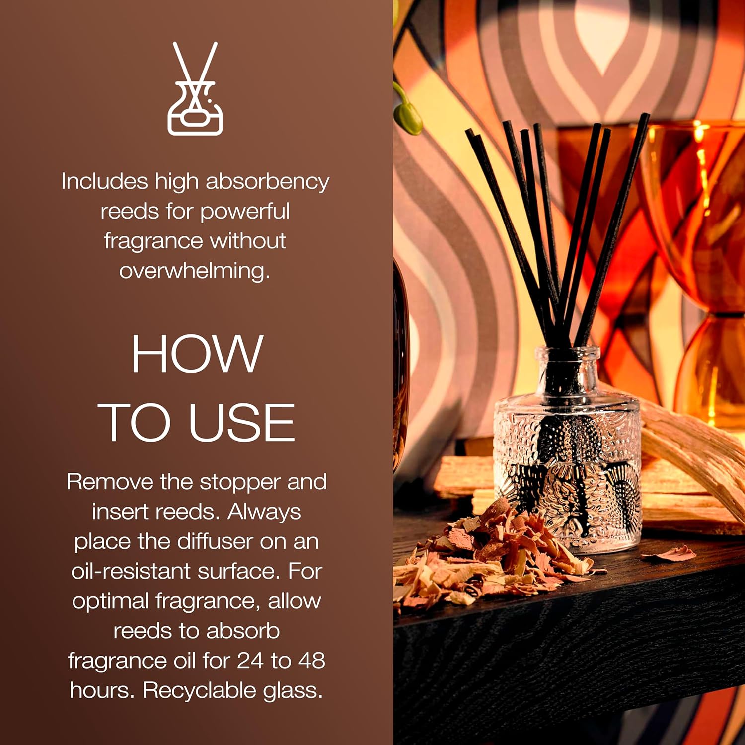 Voluspa Baltic Amber Reed Diffuser 34 Oz