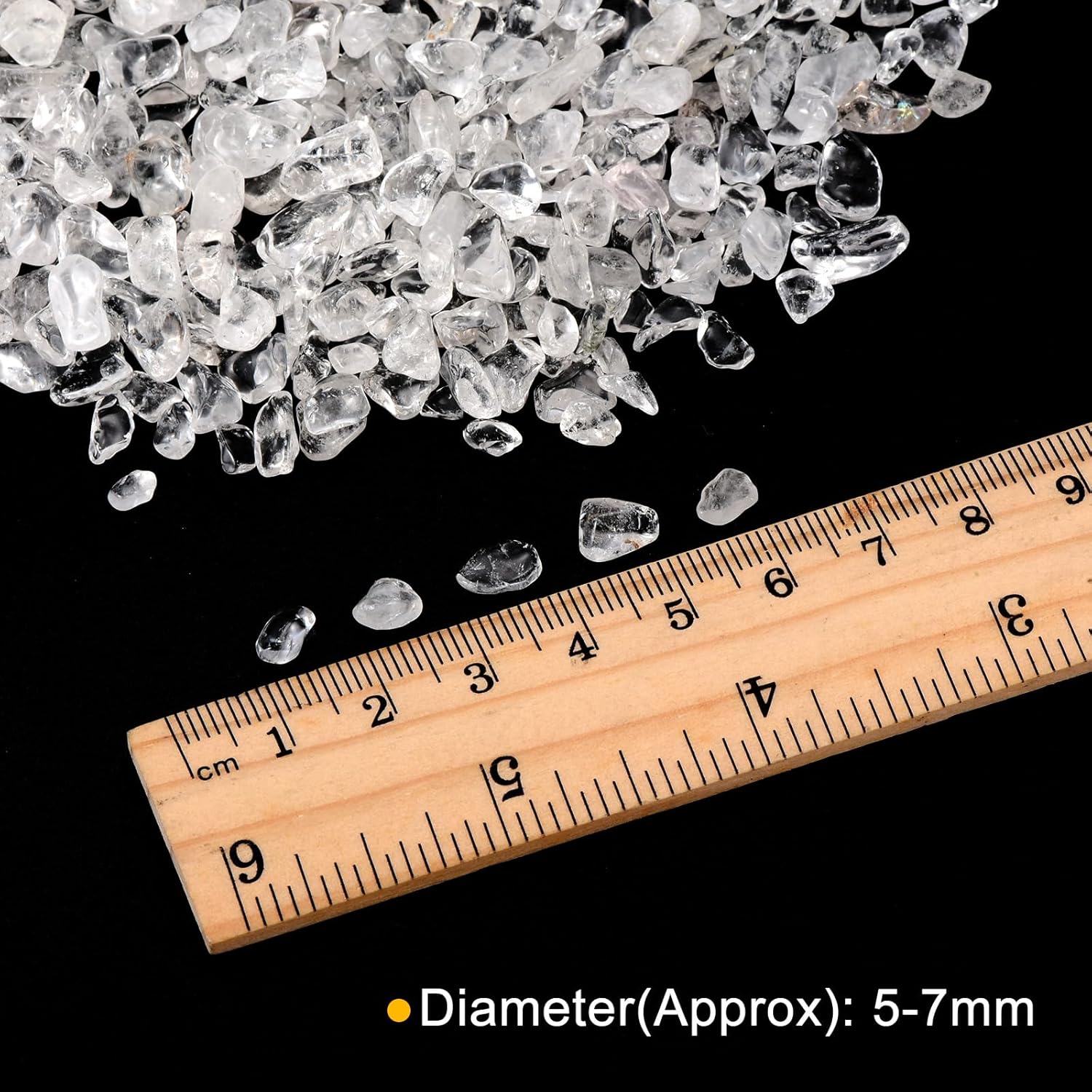 MECCANIXITY White Tumbled Quartz Decor Stones 5-7mm