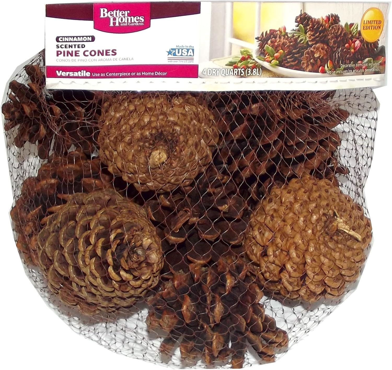 Cinnamon Scented Pinecones for Home Fragrance
