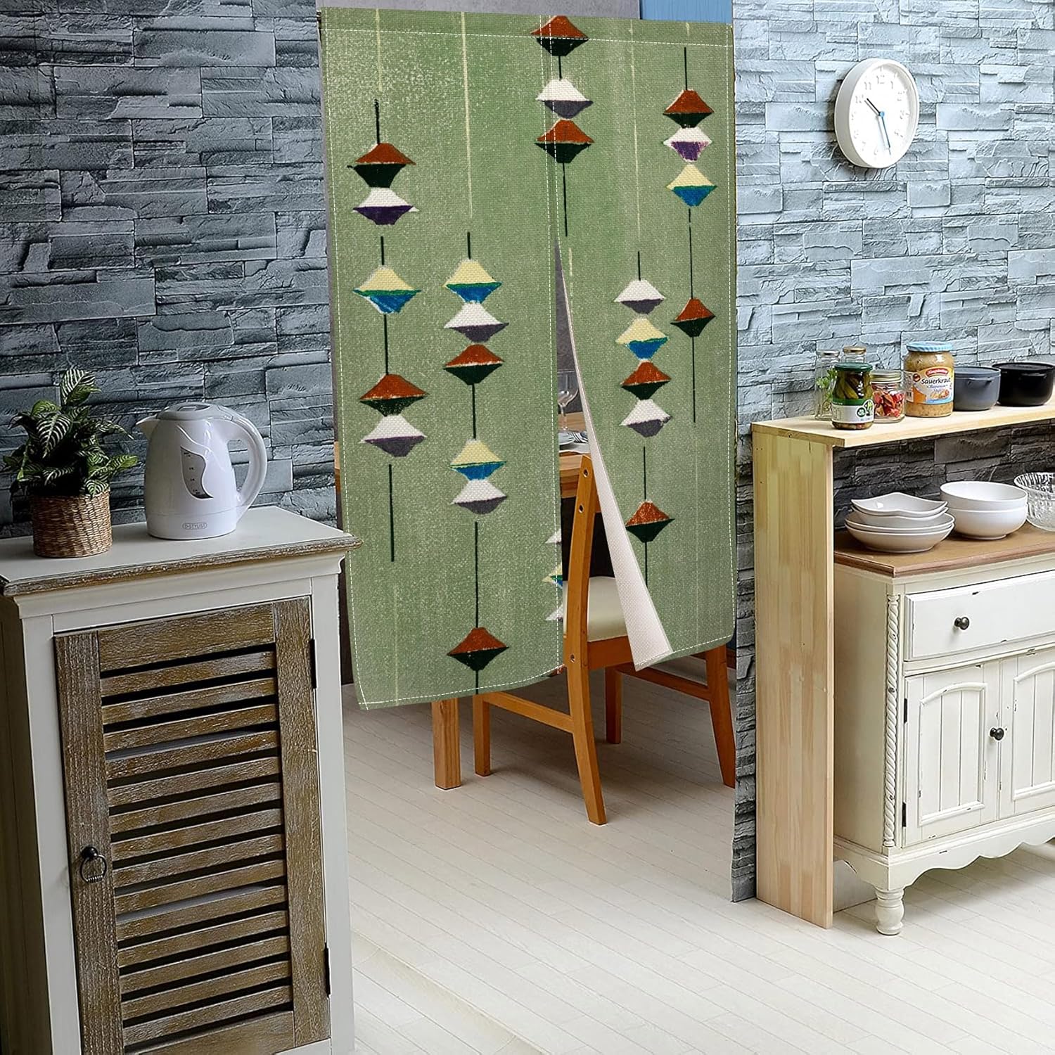 Japanese Style Door Curtain 34 x 48 Polyester Panel