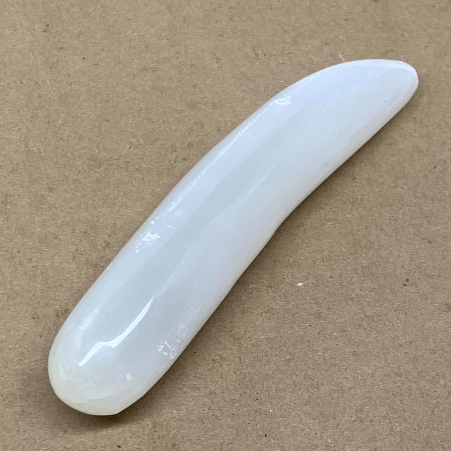 Natural Solid Selenite Crystal Wand Polished 070 lbs 7x14 B36494