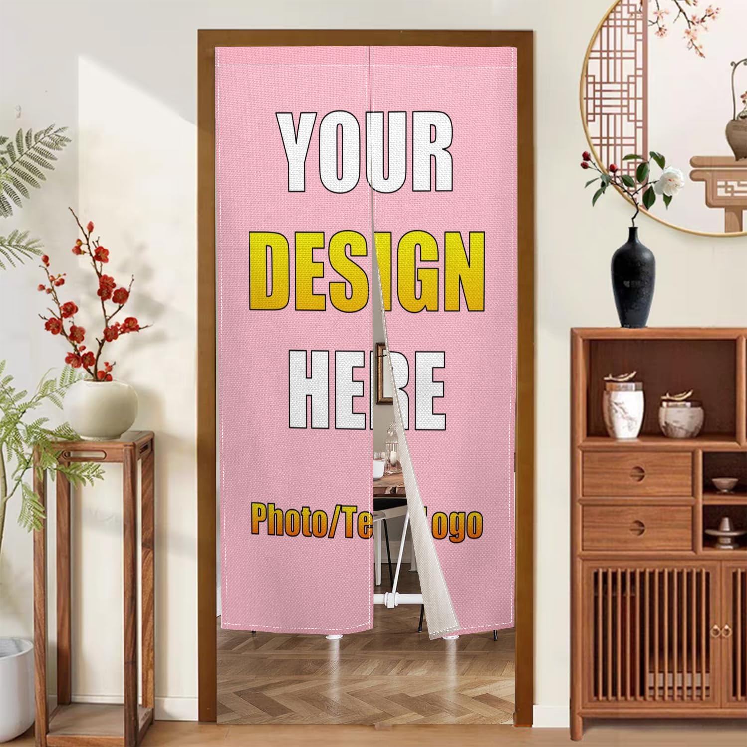 Leowefowa Custom Noren Doorway Curtain Panels