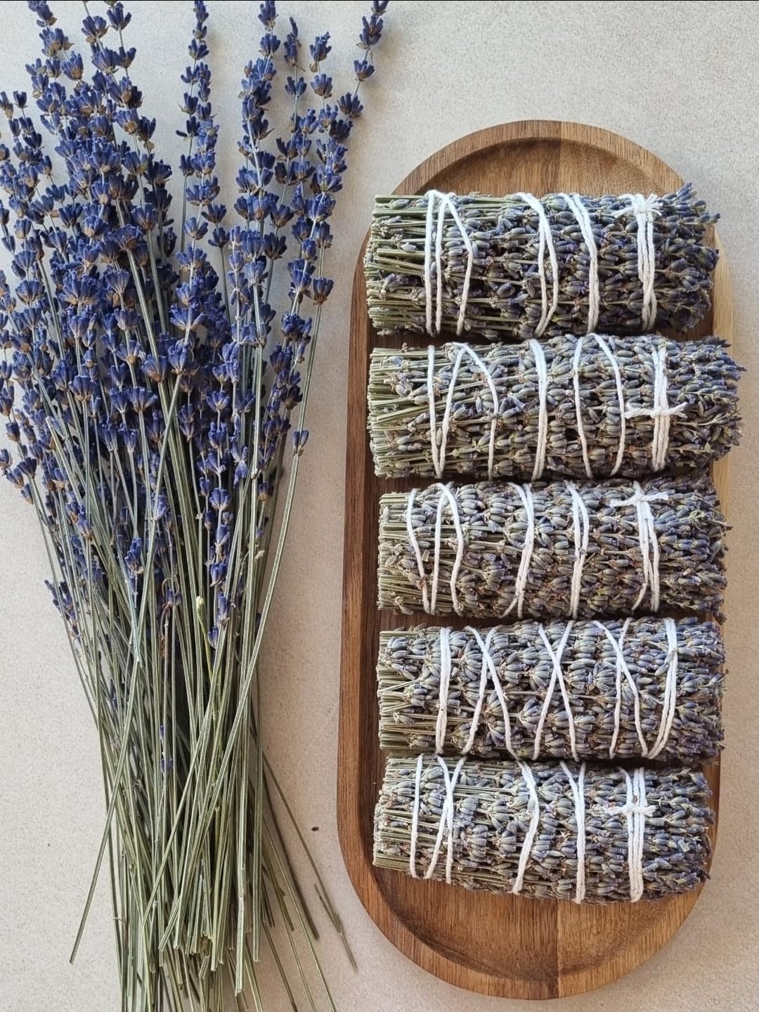Organic Lavender Smudge Sticks 10cm