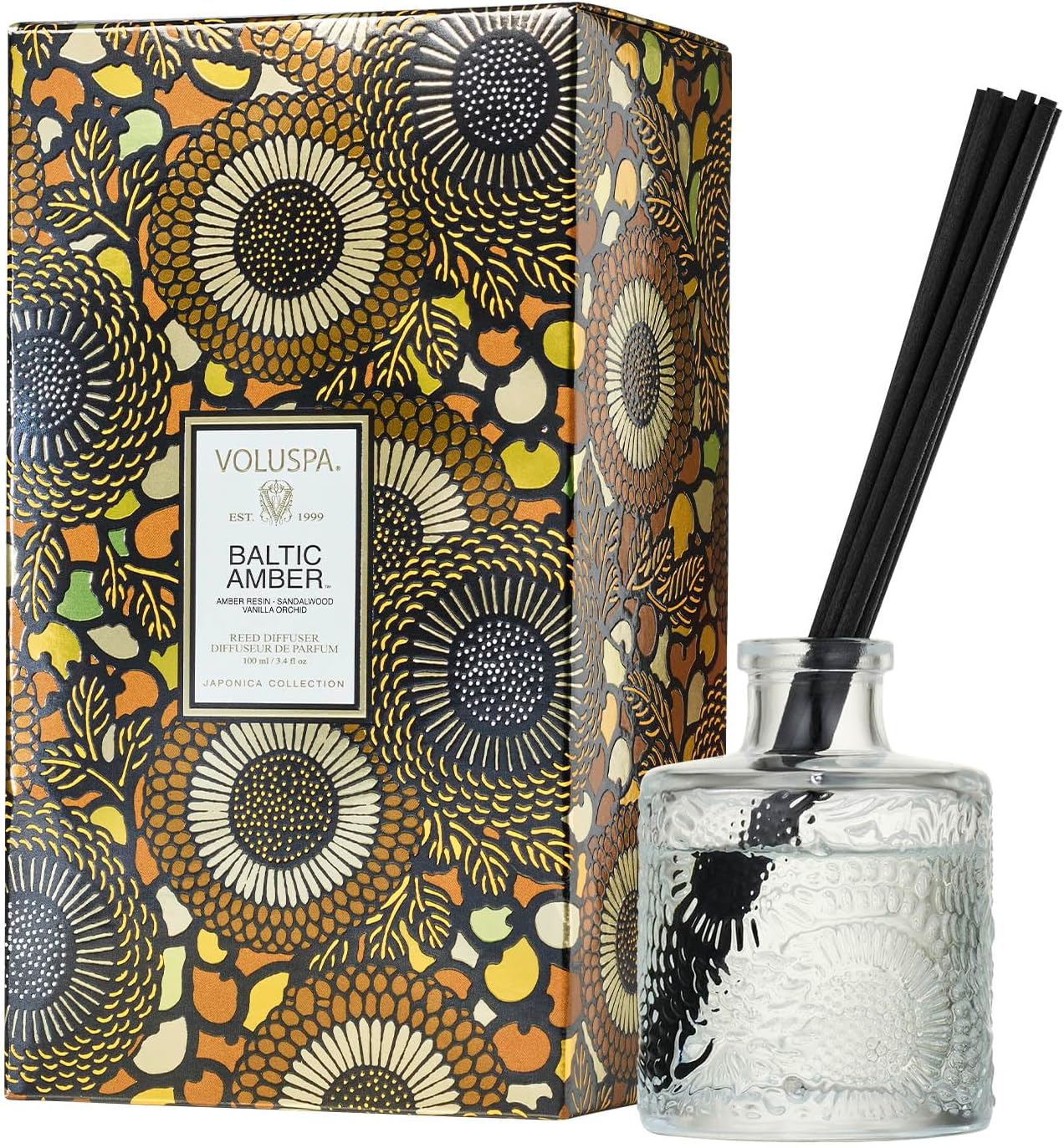 Voluspa Baltic Amber Reed Diffuser 34 Oz