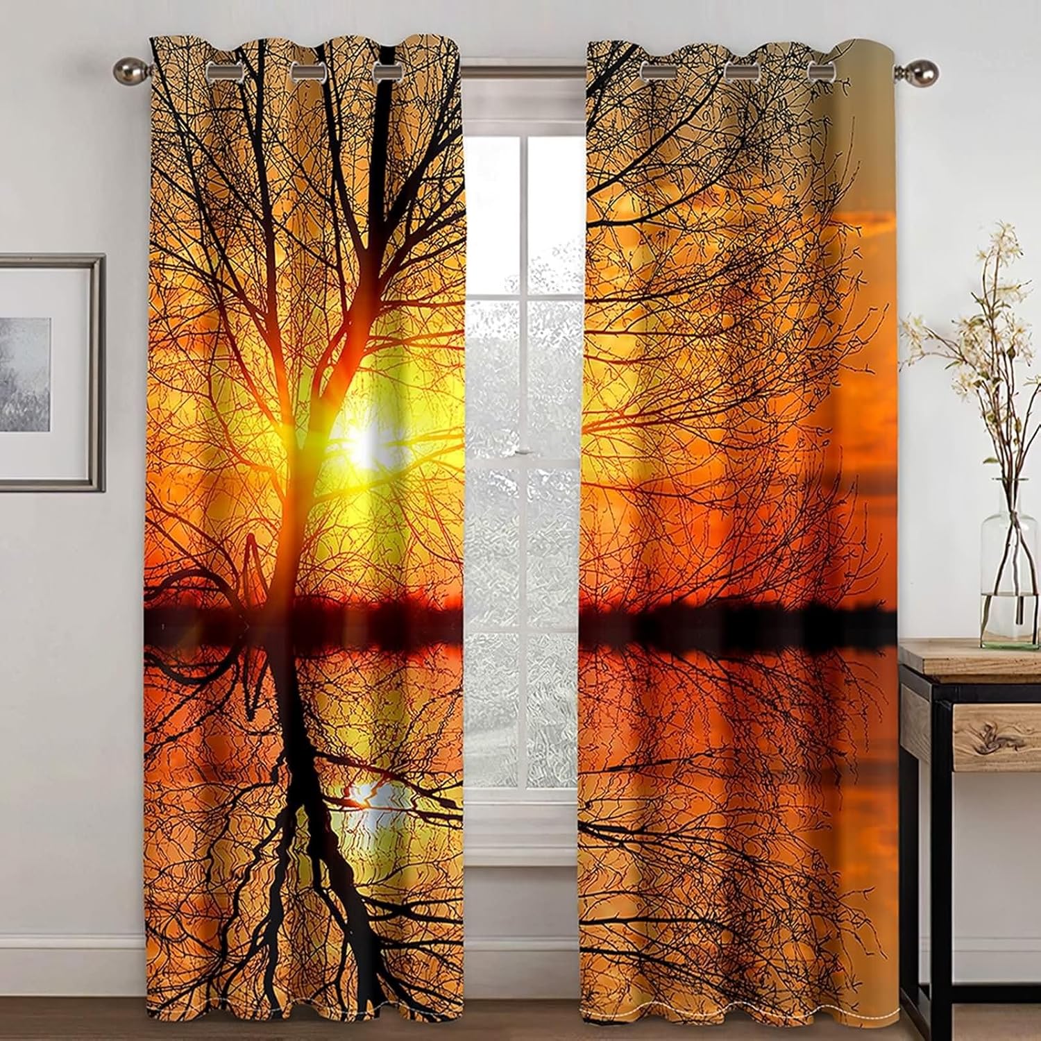 Homxi 2 Pack Blackout Curtains with Grommet