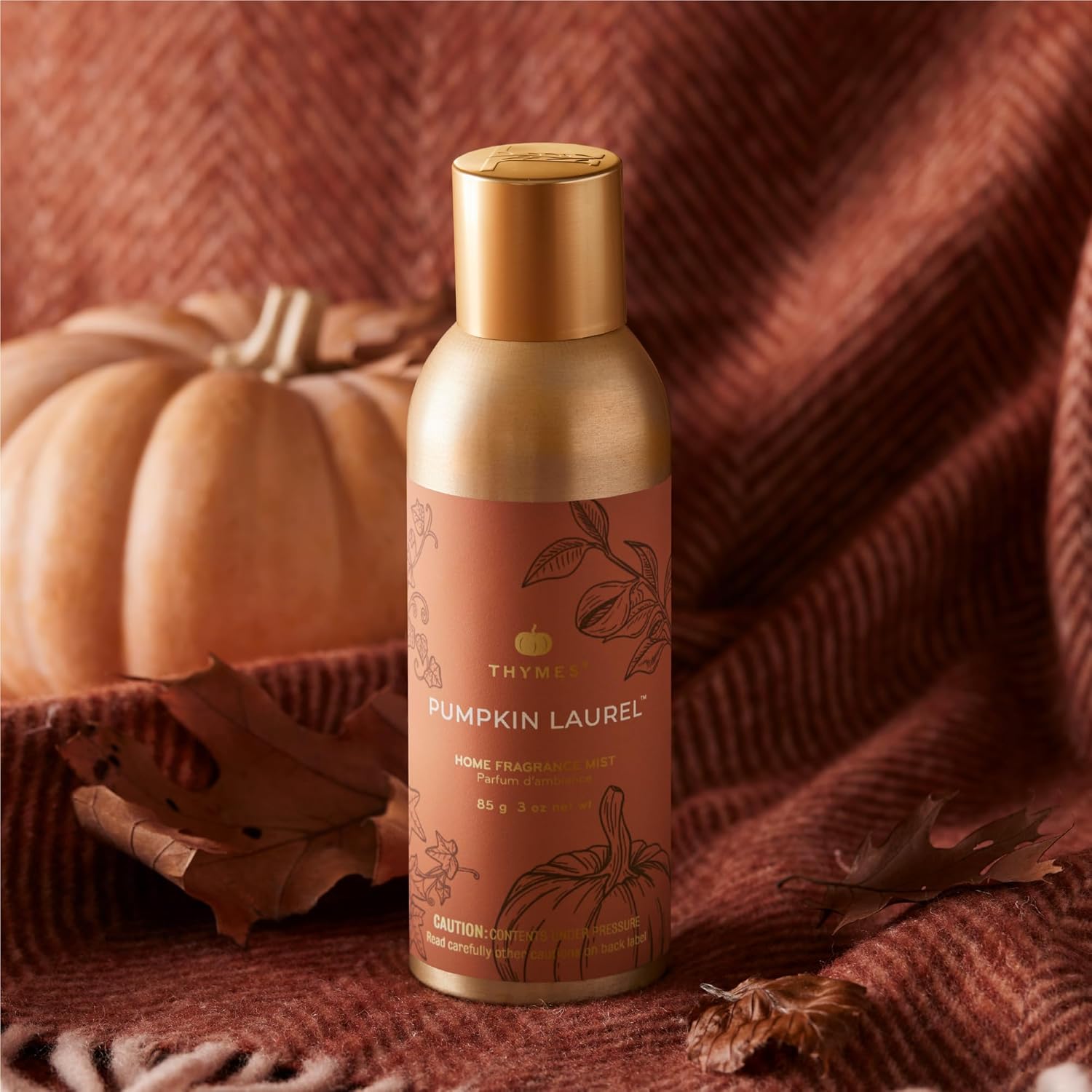 Thymes Home Fragrance Mist Pumpkin Laurel 3 oz