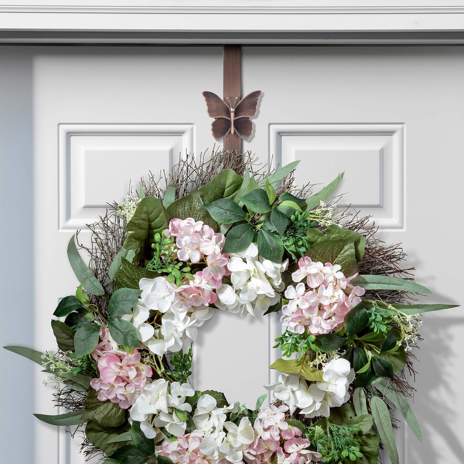 Haute Decor Adjustable Wreath Hanger with 4 Icons
