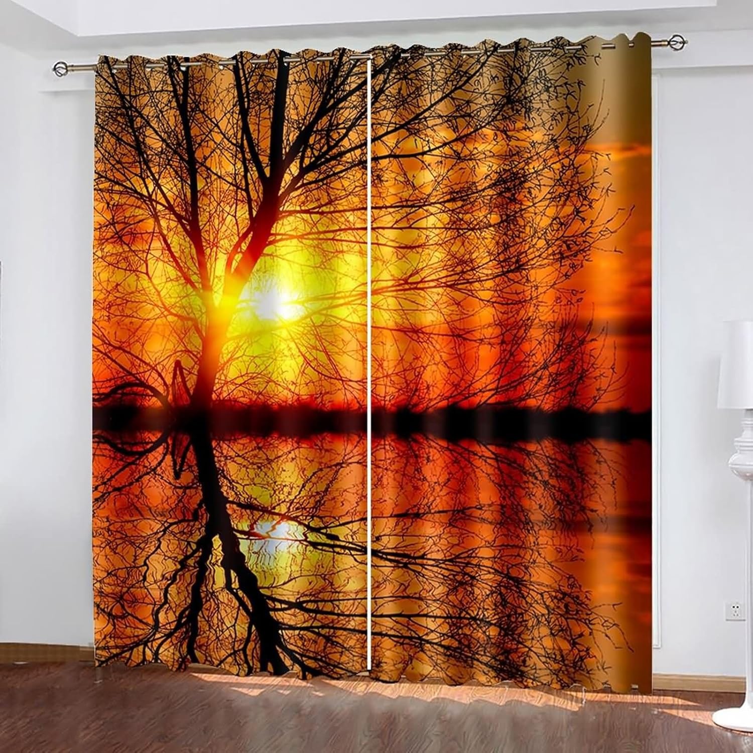 Homxi 2 Pack Blackout Curtains with Grommet