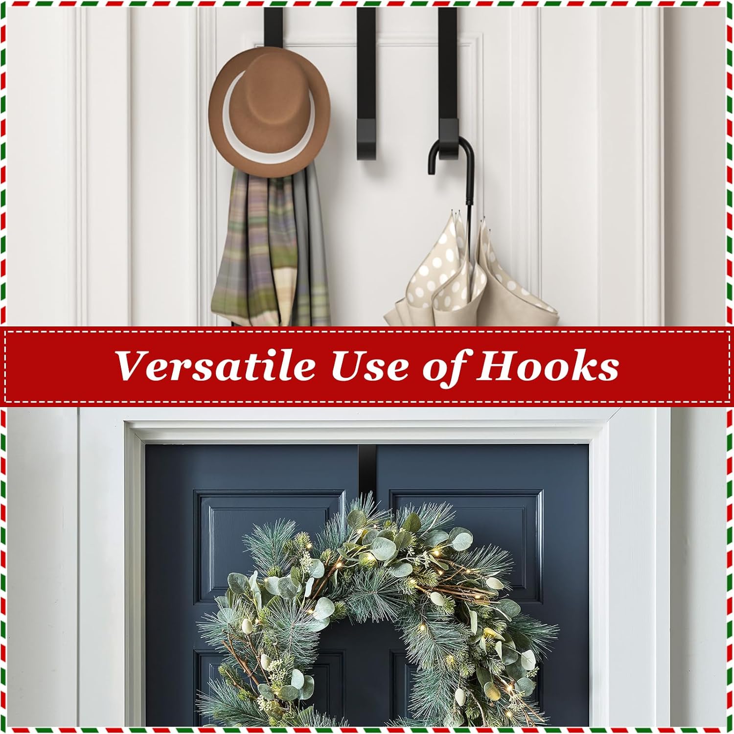 EverMerry 2 Pack 14 Inch Wreath Hangers