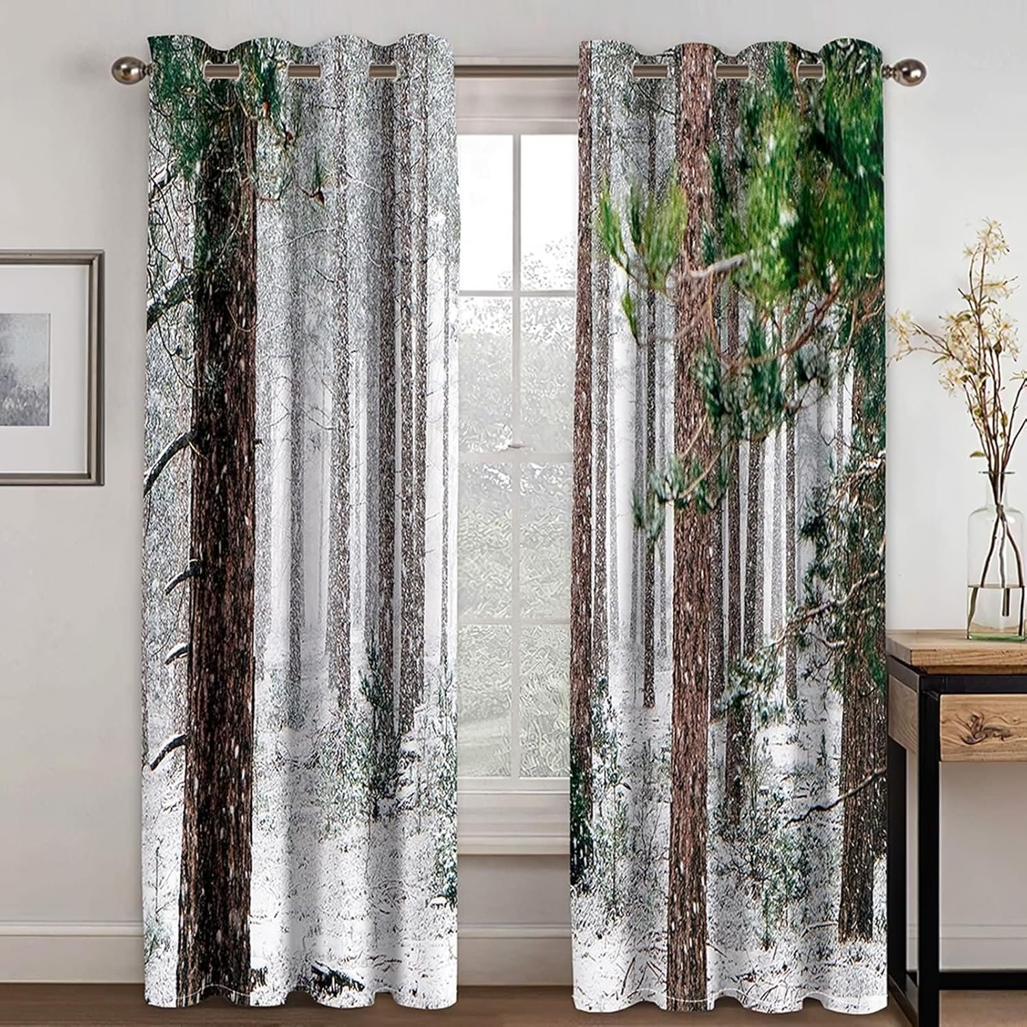 Homxi 2 Panel Blackout Curtains Set
