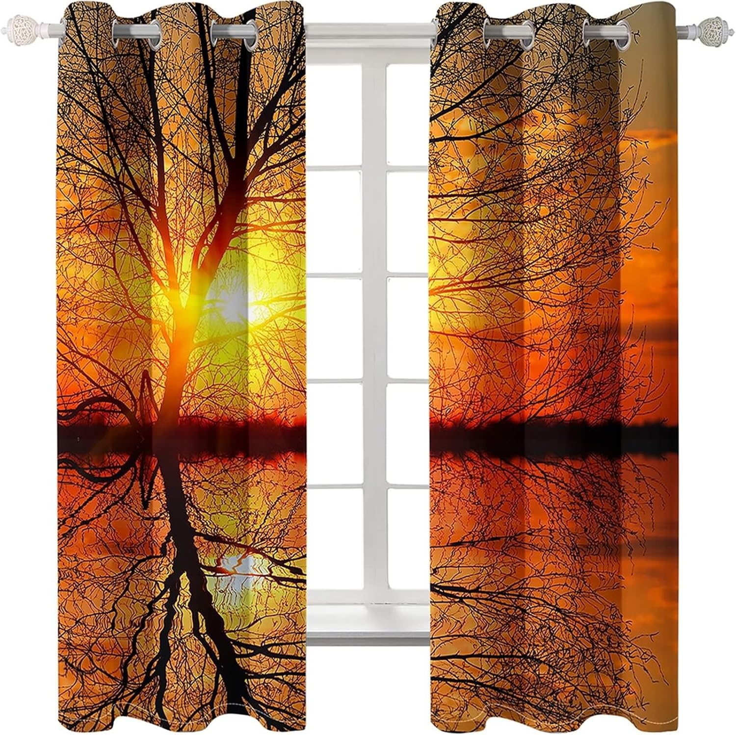 Homxi 2 Pack Blackout Curtains with Grommet