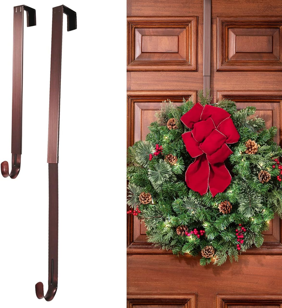 Haute Decor Adjustable Length Wreath Hanger - 20 Lb Capacity