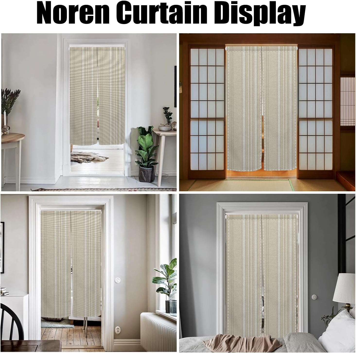 Boho Style Door Tapestry Japanese Noren Curtain 34x60
