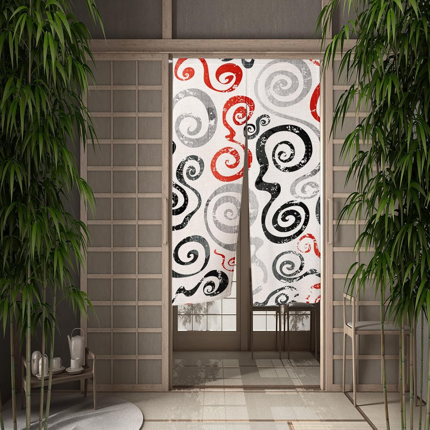 Japanese Style Noren Curtain for Privacy and Decor