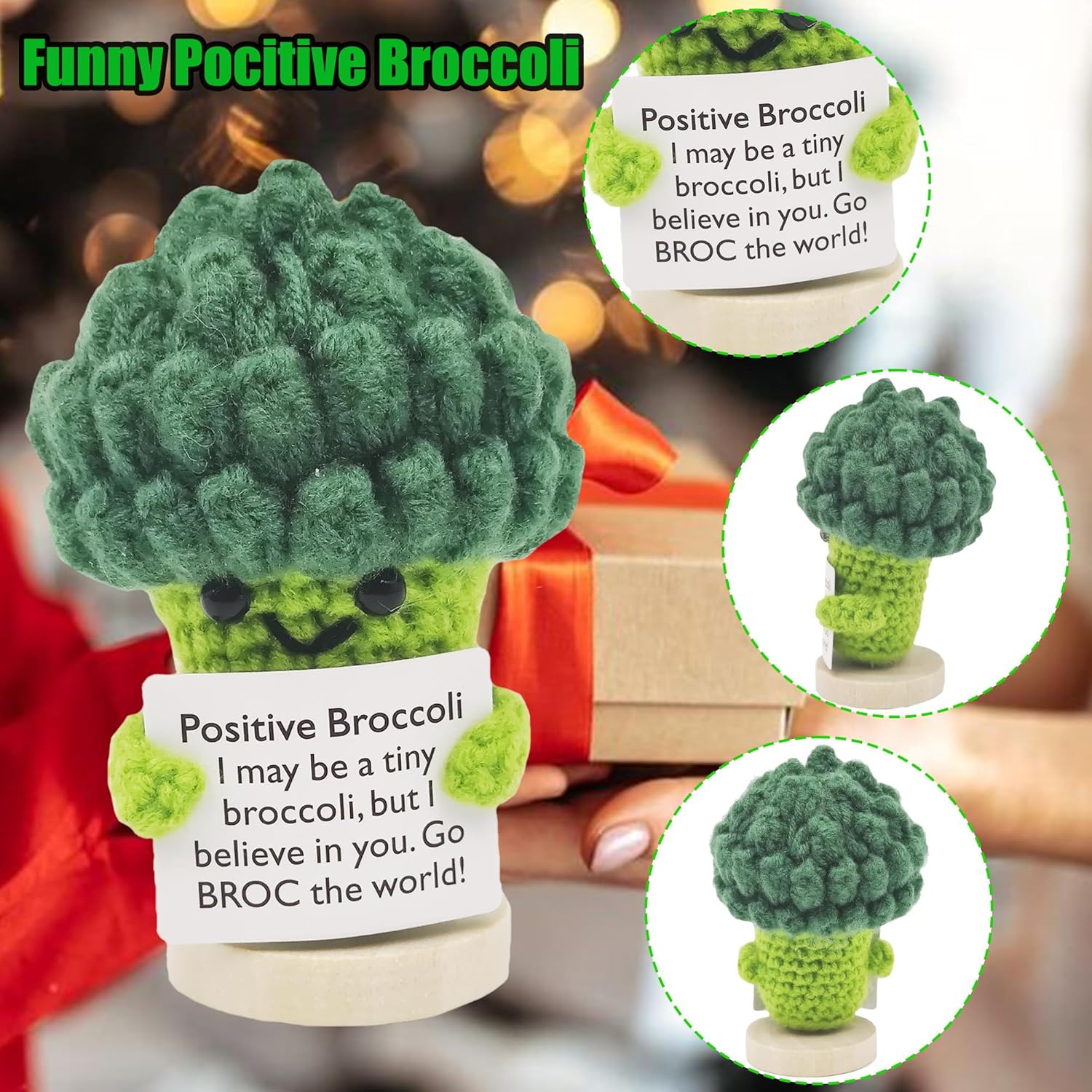 Handmade Mini Funny Emotional Support Pickle Ornament 1