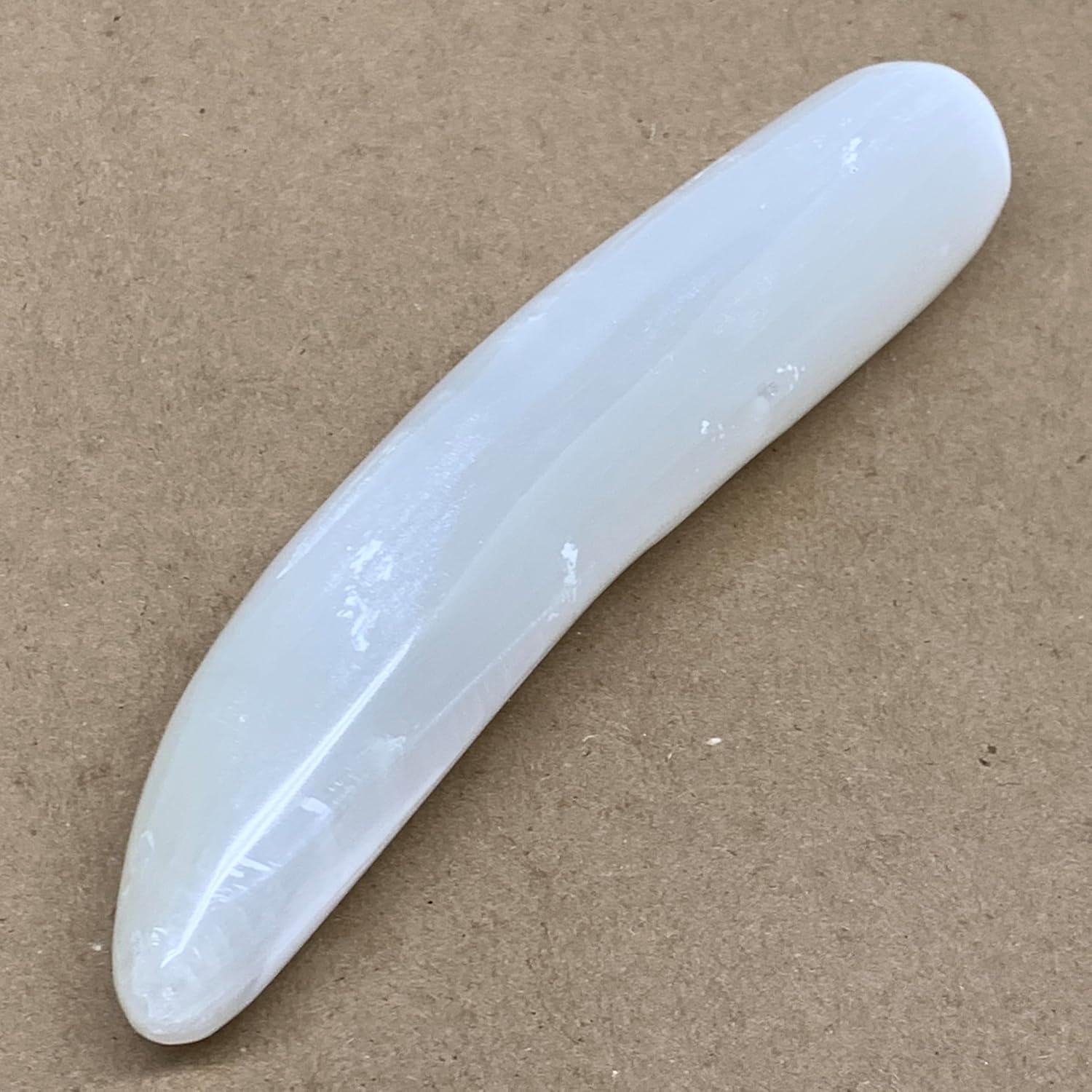 Natural Solid Selenite Crystal Wand Polished 070 lbs 7x14 B36494