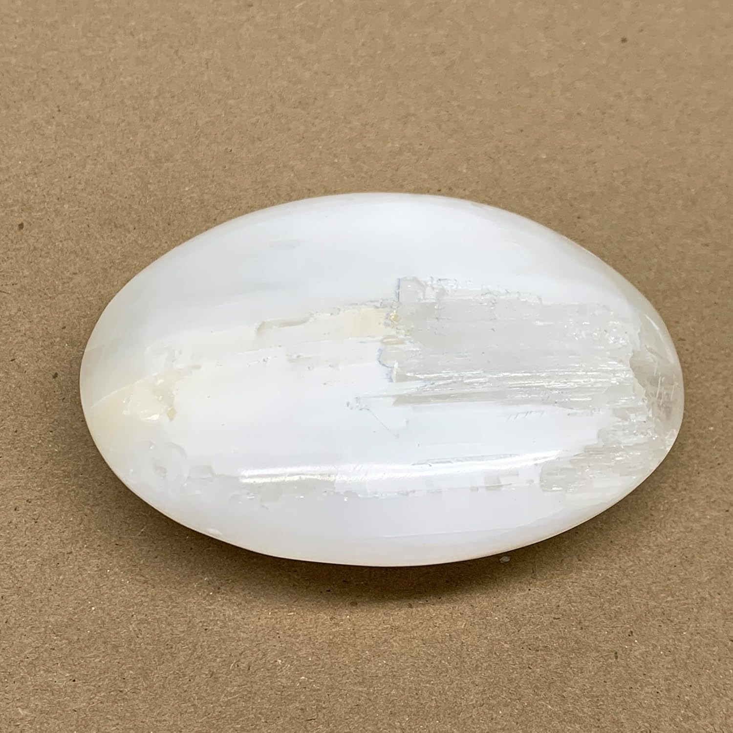WatanGems Large Selenite Palm-Stone Crystal 067 lbs