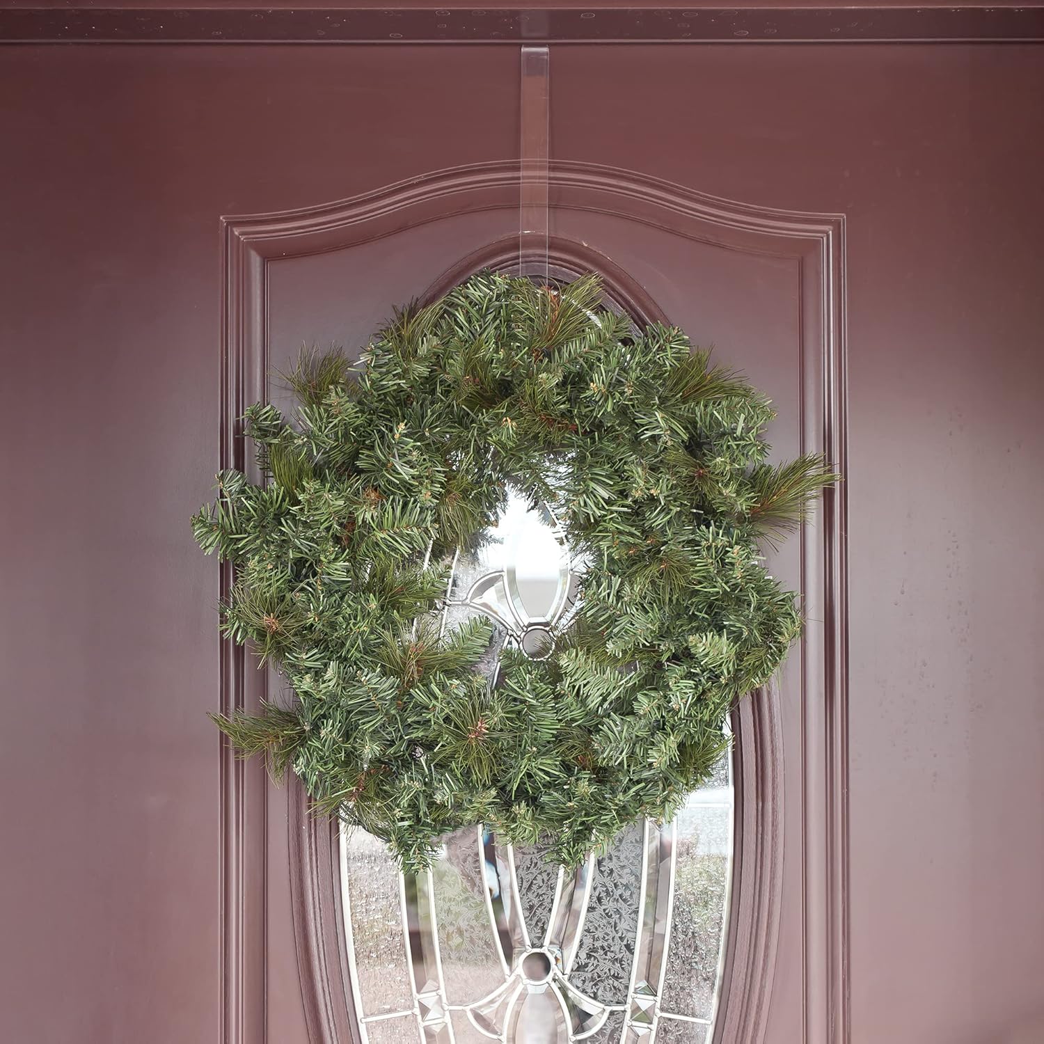 Northlight 12 Inch Clear Wreath Hanger Over Door