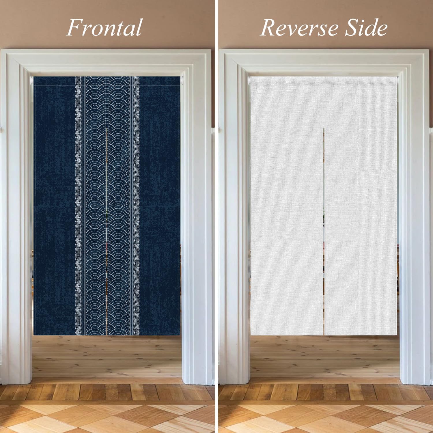Noren Doorway Curtain Royal Blue Hanging Panel