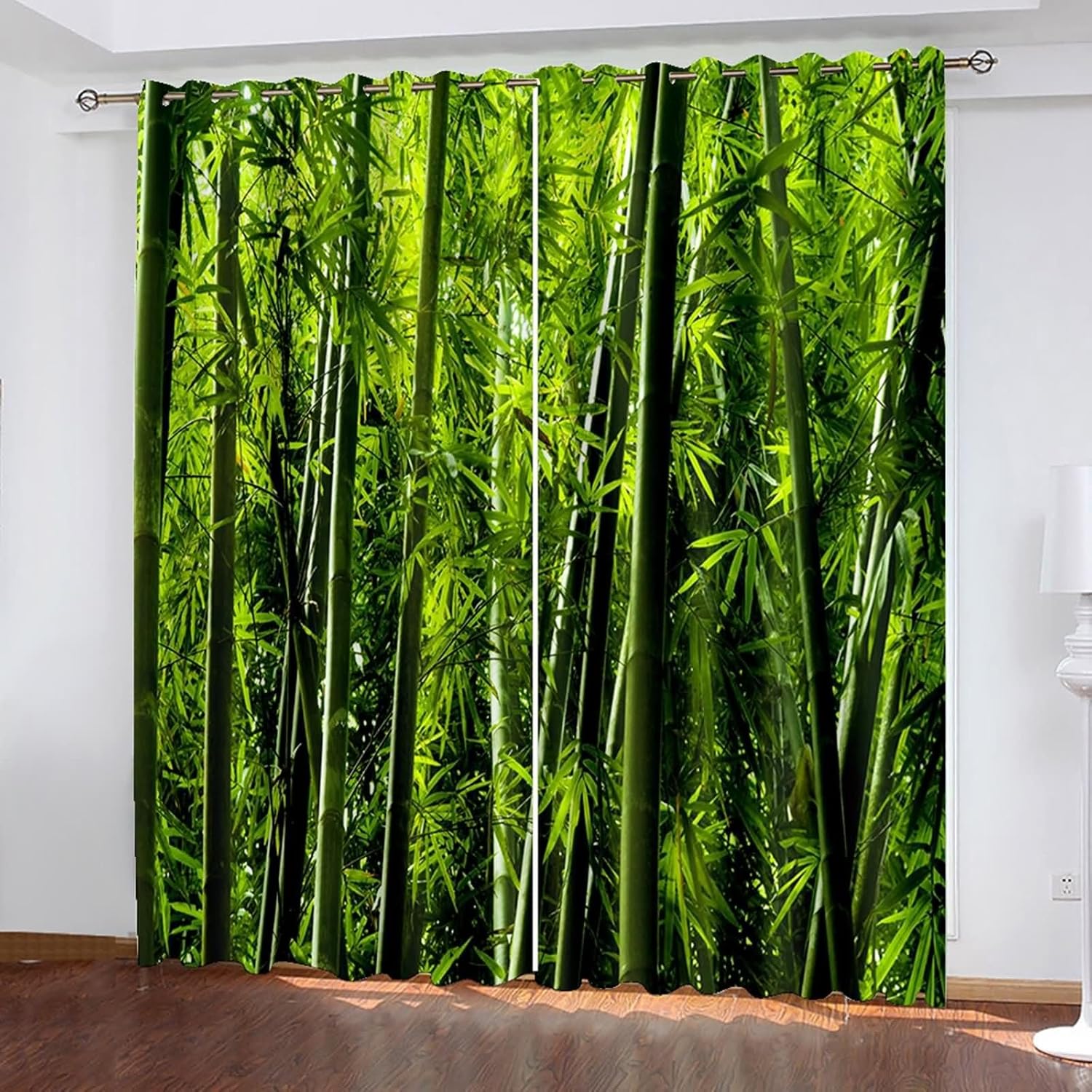 Homxi Balcony Curtains Set of 2 Trees and Leaves Pattern