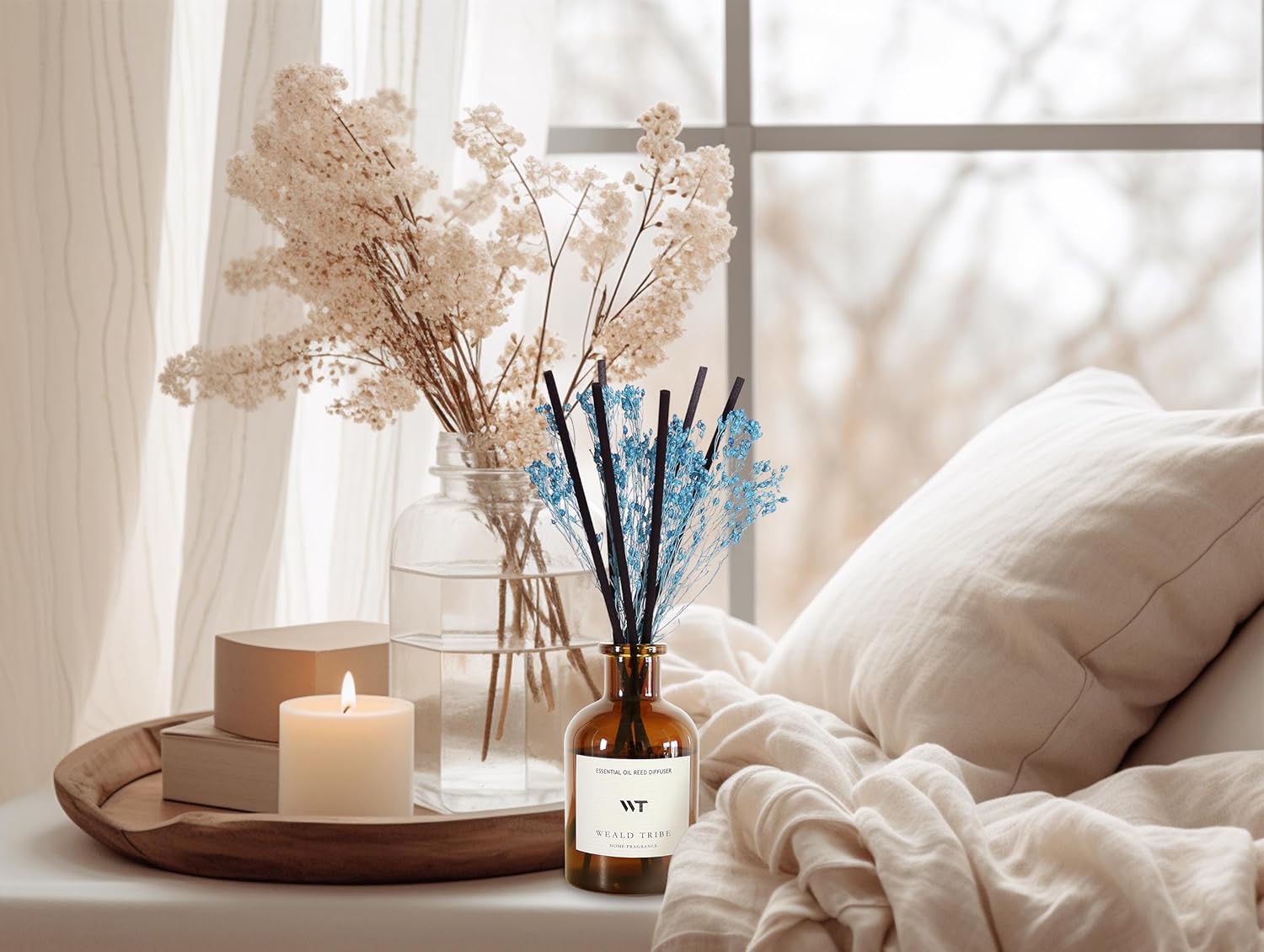 WEALD TRIBE Reed Diffuser Set Cashmere Vanilla Scent