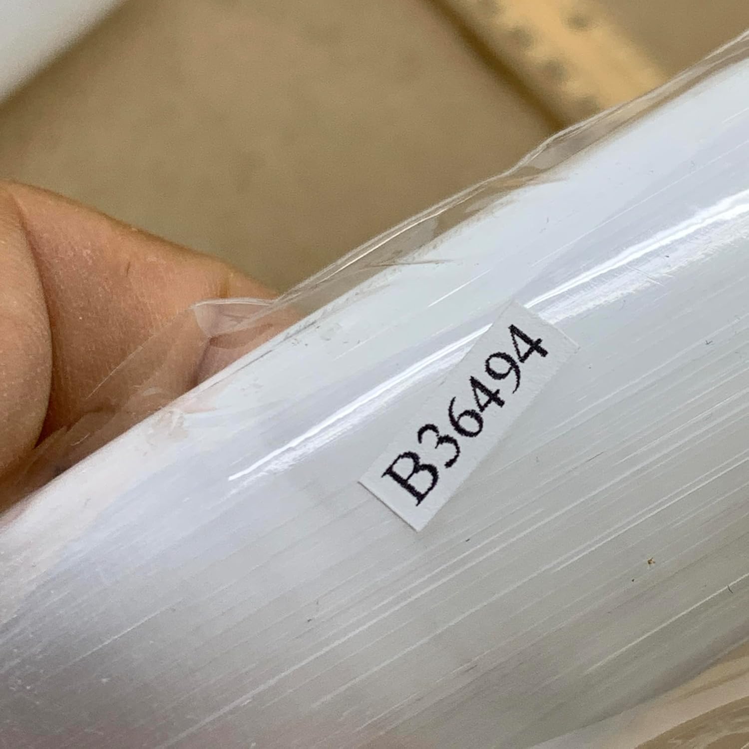 Natural Solid Selenite Crystal Wand Polished 070 lbs 7x14 B36494