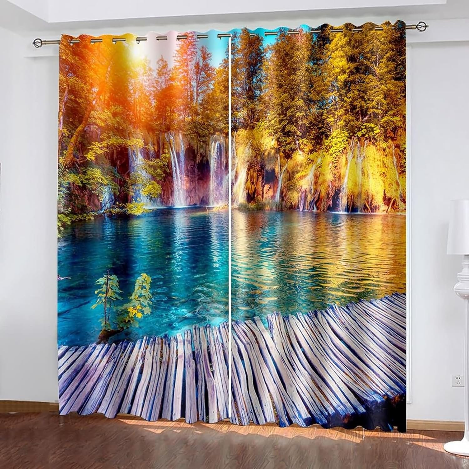 Homxi 2 Panel Blackout Curtains for Bedroom and Living Room