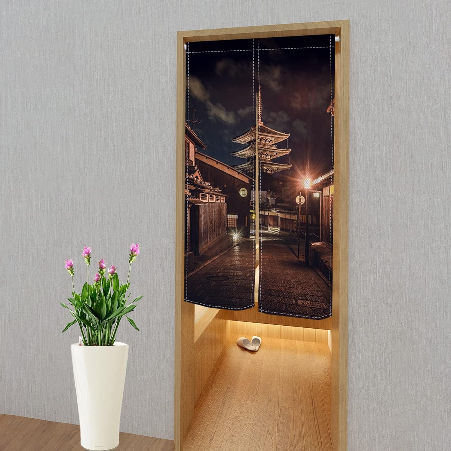 Leowefowa Japanese Noren Door Curtain 34 x 48