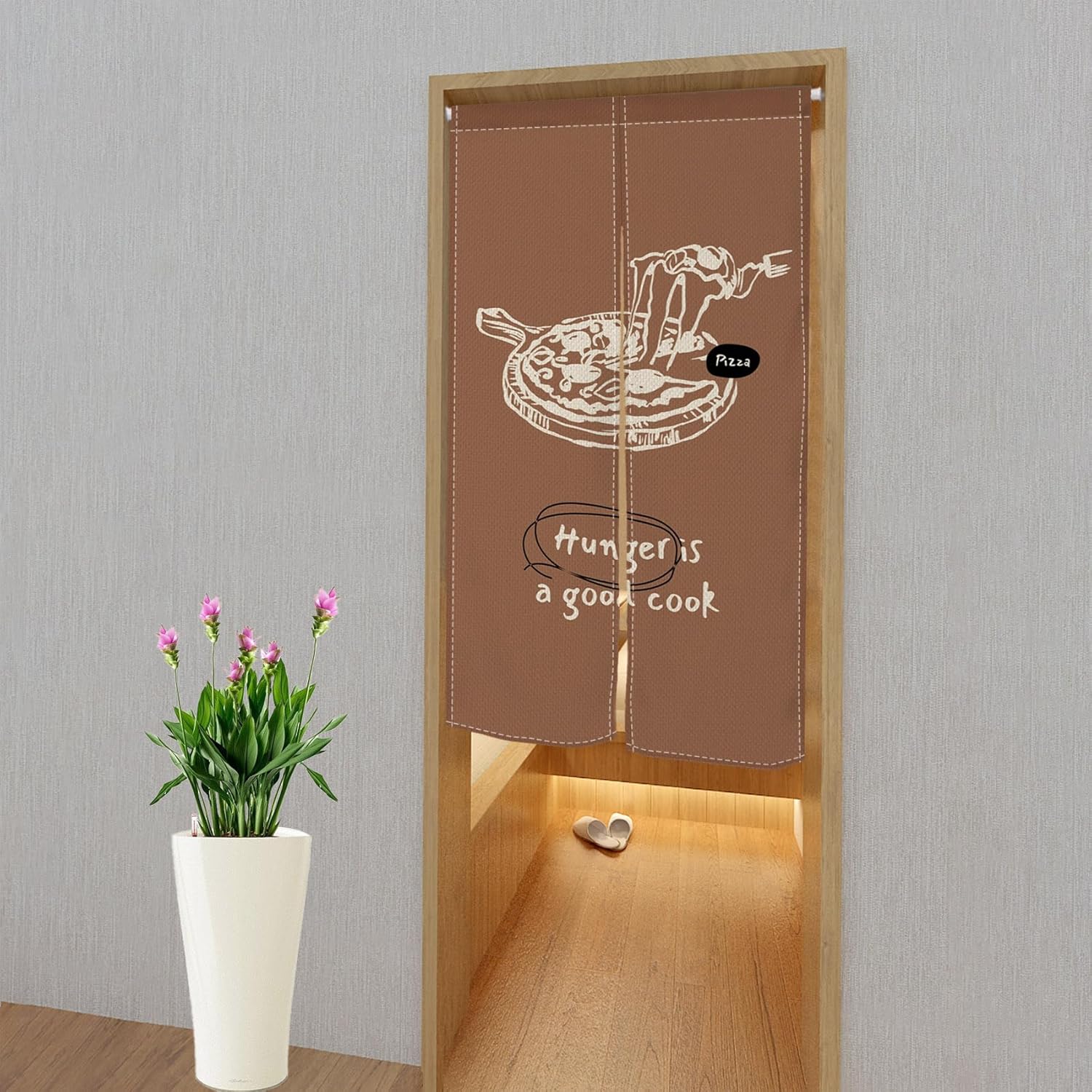 Leowefowa Noren Doorway Curtain Kitchen Privacy Panel