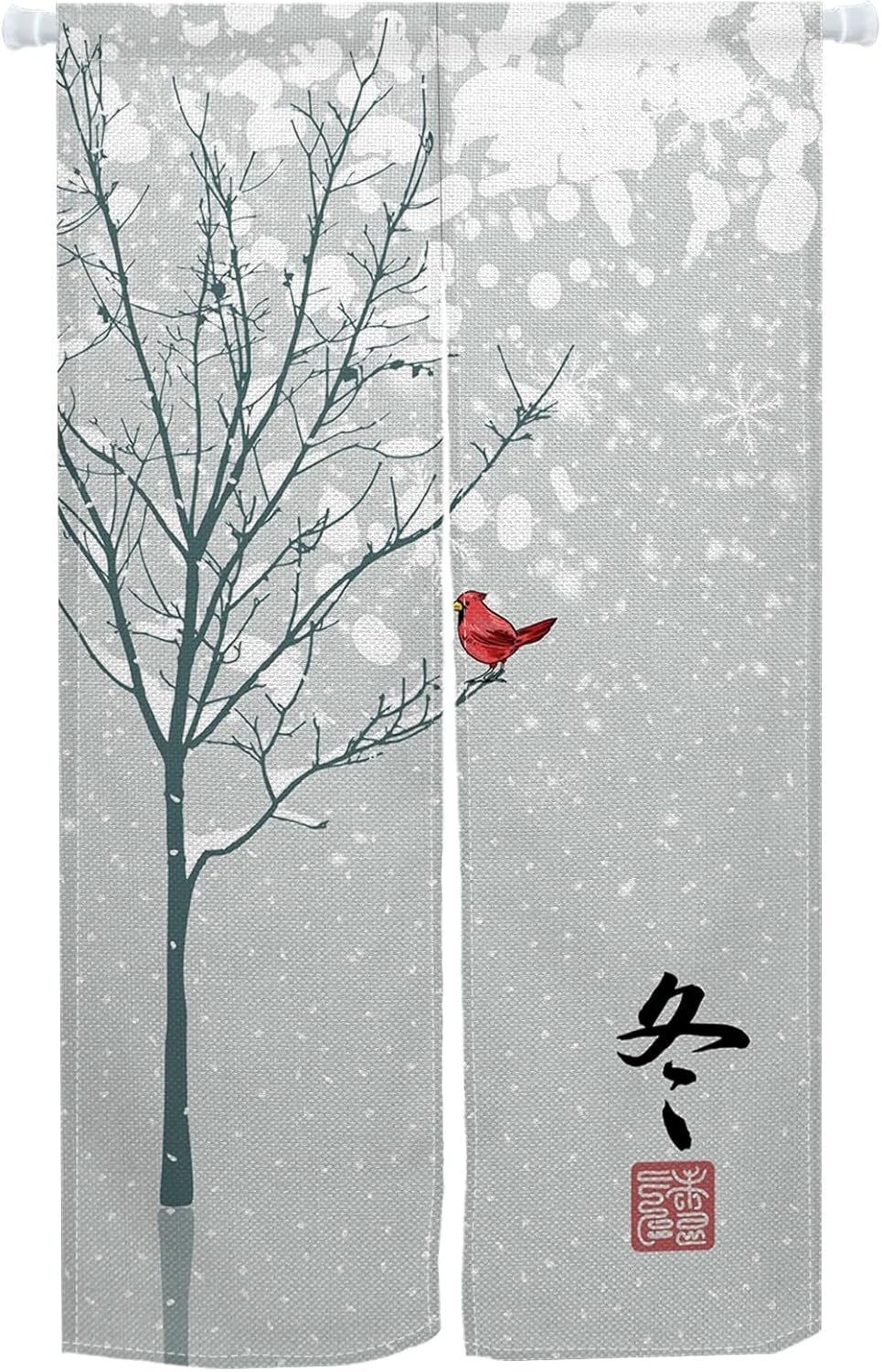 Leowefowa Japanese Noren Curtain 34x48 In