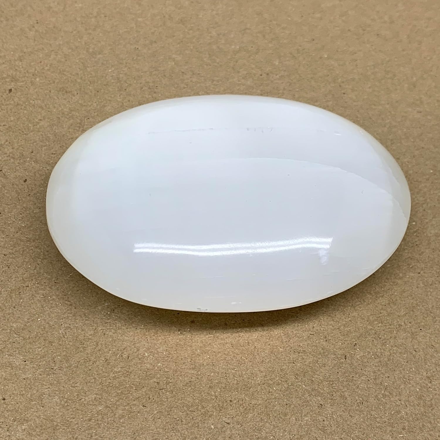 WatanGems 066 lbs Large Selenite Palm-Stone Crystal Pillow Shape