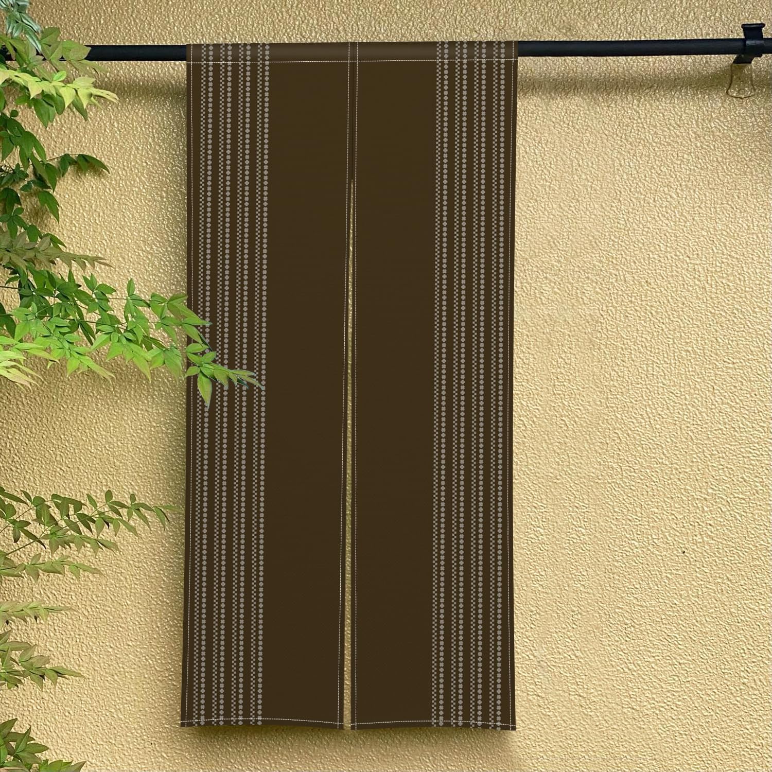 Japanese Noren Door Curtain Long Style 34x60 White
