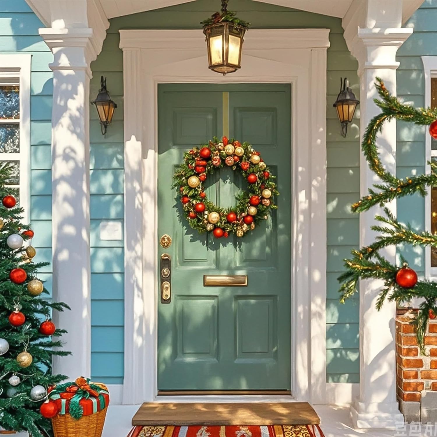 Premium Double Side Wreath Hanger - 12 Inch Bronze Door Hook