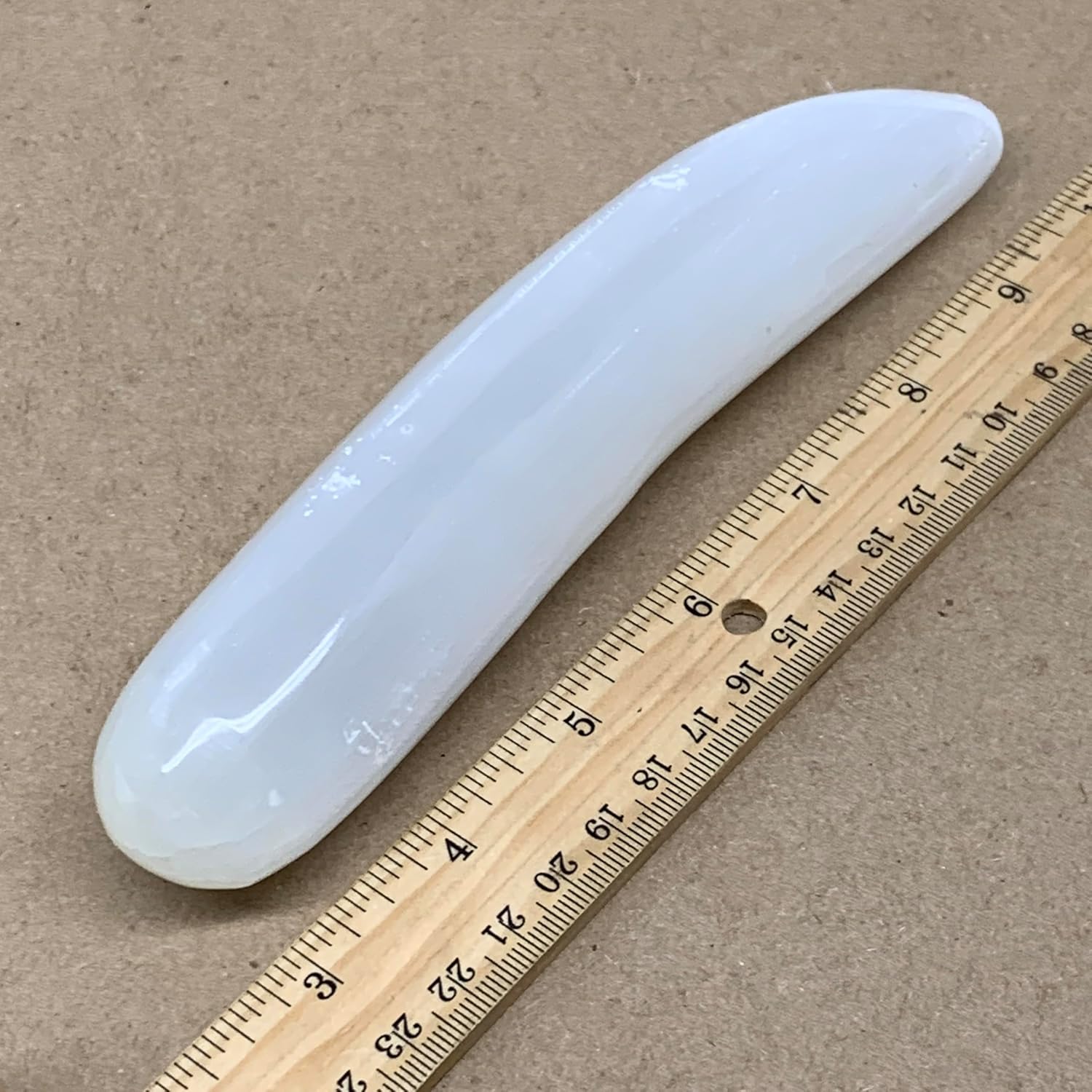 Natural Solid Selenite Crystal Wand Polished 070 lbs 7x14 B36494