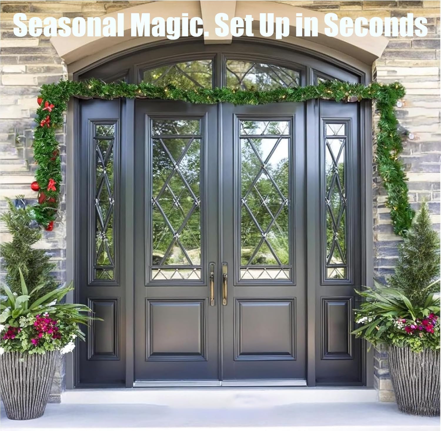 Universal Fit Front Door Garland Hanger 32-80 Adjustable